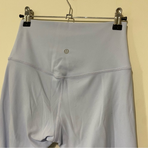 Lululemon Align Crop Pants 21” Pastel Baby Powder Blue Sz 6 Nulu - Picture 3 of 4